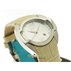 BREIL Liberty quarzo acciaio cinturino pelle avorio BW0051 new